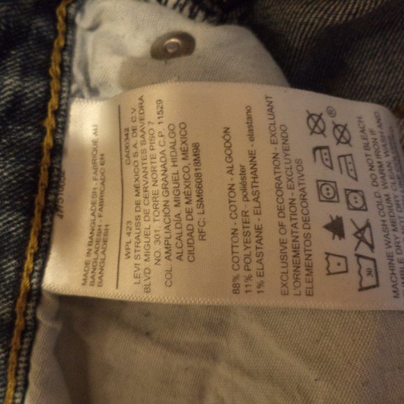 DENIZEN from LEVI'S 231 Athletic- 5-Pocket - Denim Jeans  Size: 36/32-Flat Front - Picture 13 of 13